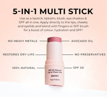 Load image into Gallery viewer, SPF 50 Natural Lip &amp; Cheek Tint
